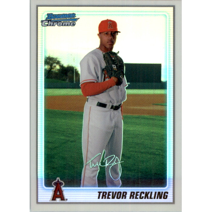 2010 Bowman Chrome Prospects Refractors #BCP194B Trevor Reckling AU. rookie card picture