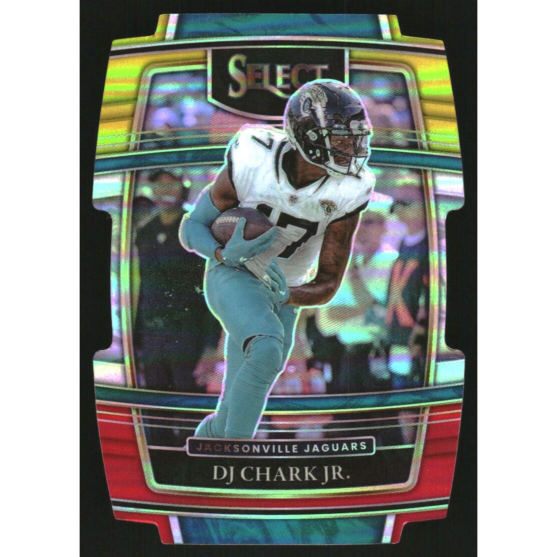 2021 Select Prizm Red and Yellow Die Cut #17 D.J. Chark Jr.