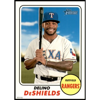 2017 Topps Heritage 5x7 #648 Delino DeShields
