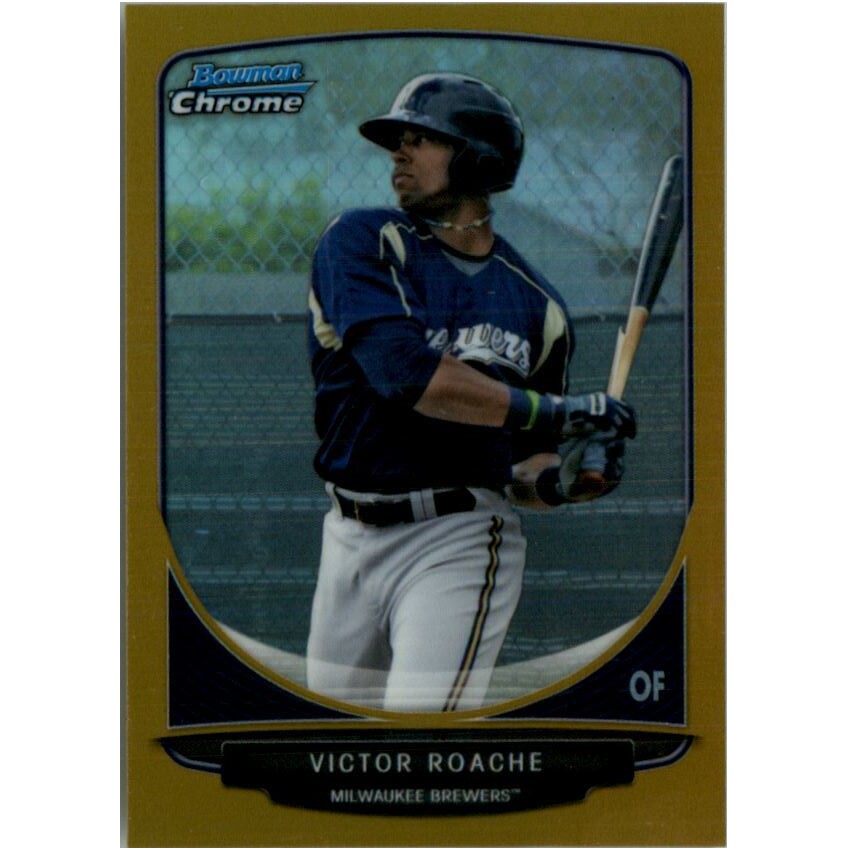 2013 Bowman Chrome Mini Gold Refractors #15 Victor Roache