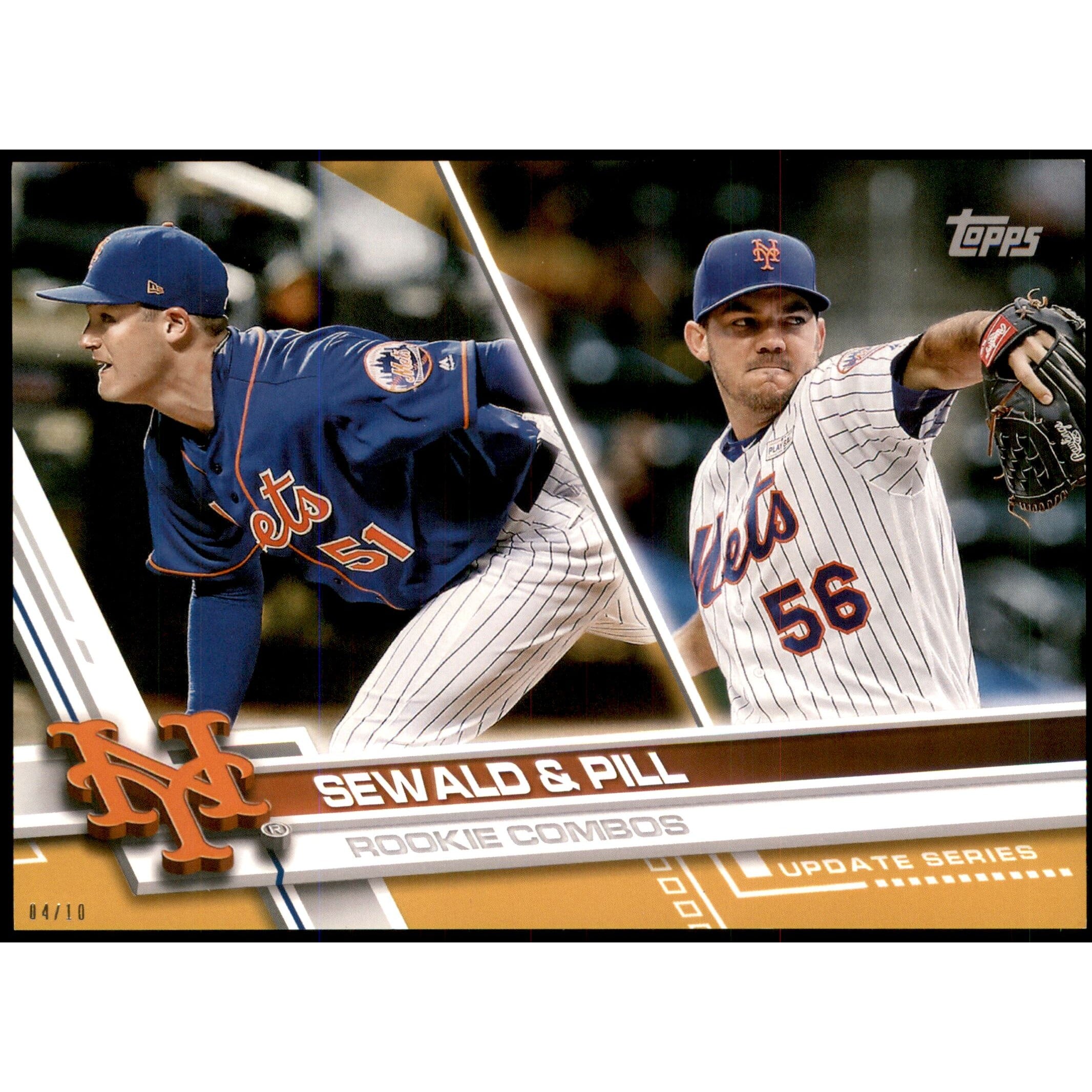 2017 Topps Update 5x7 Gold #US3 Paul Sewald/Tyler Pill