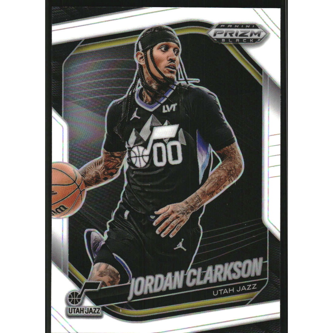 2024-25 Panini Prizm Black Prizms White #19 Jordan Clarkson