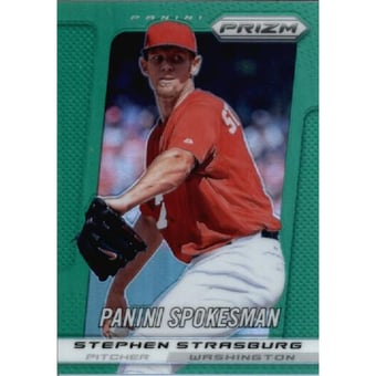 2013 Panini Prizm Prizms Green #304 Stephen Strasburg