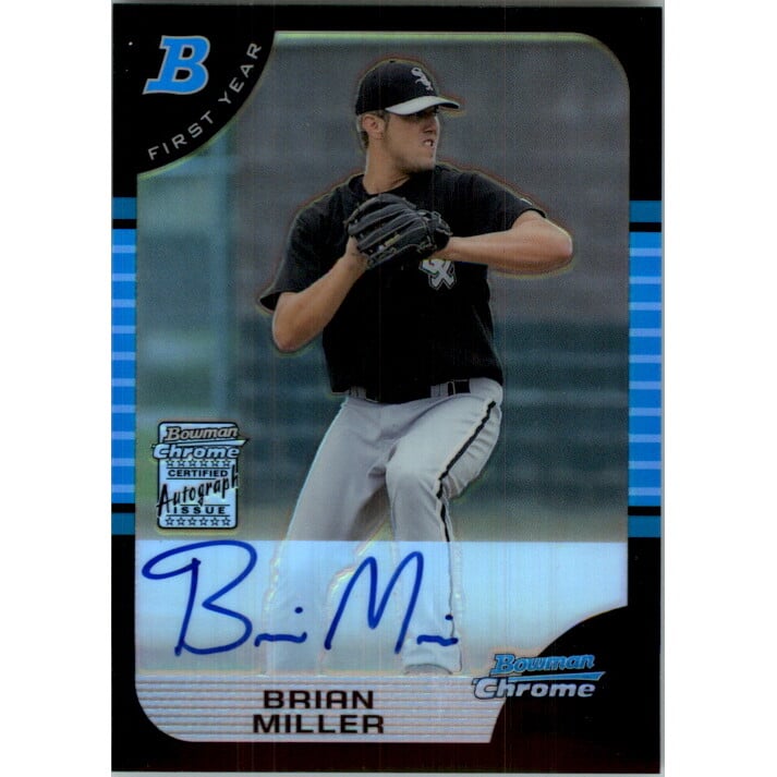 2005 Bowman Chrome Refractors #339 Brian Miller AU. rookie card picture