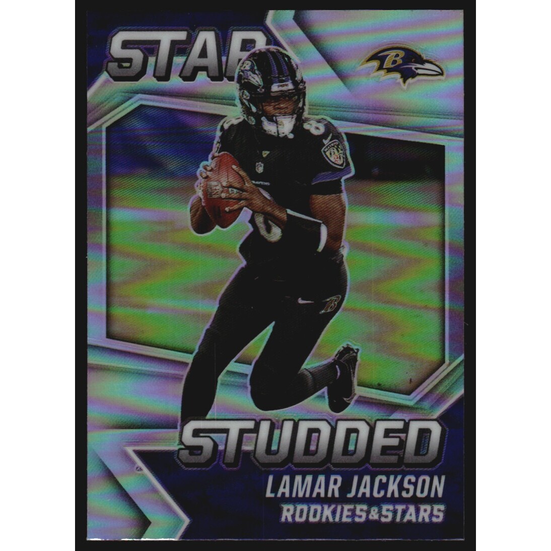 2021 Rookies and Stars Star Studded Silver #14 Lamar Jackson