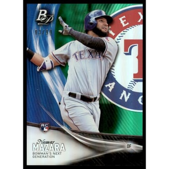 2016 Bowman Platinum Next Generation Green #NG28 Nomar Mazara