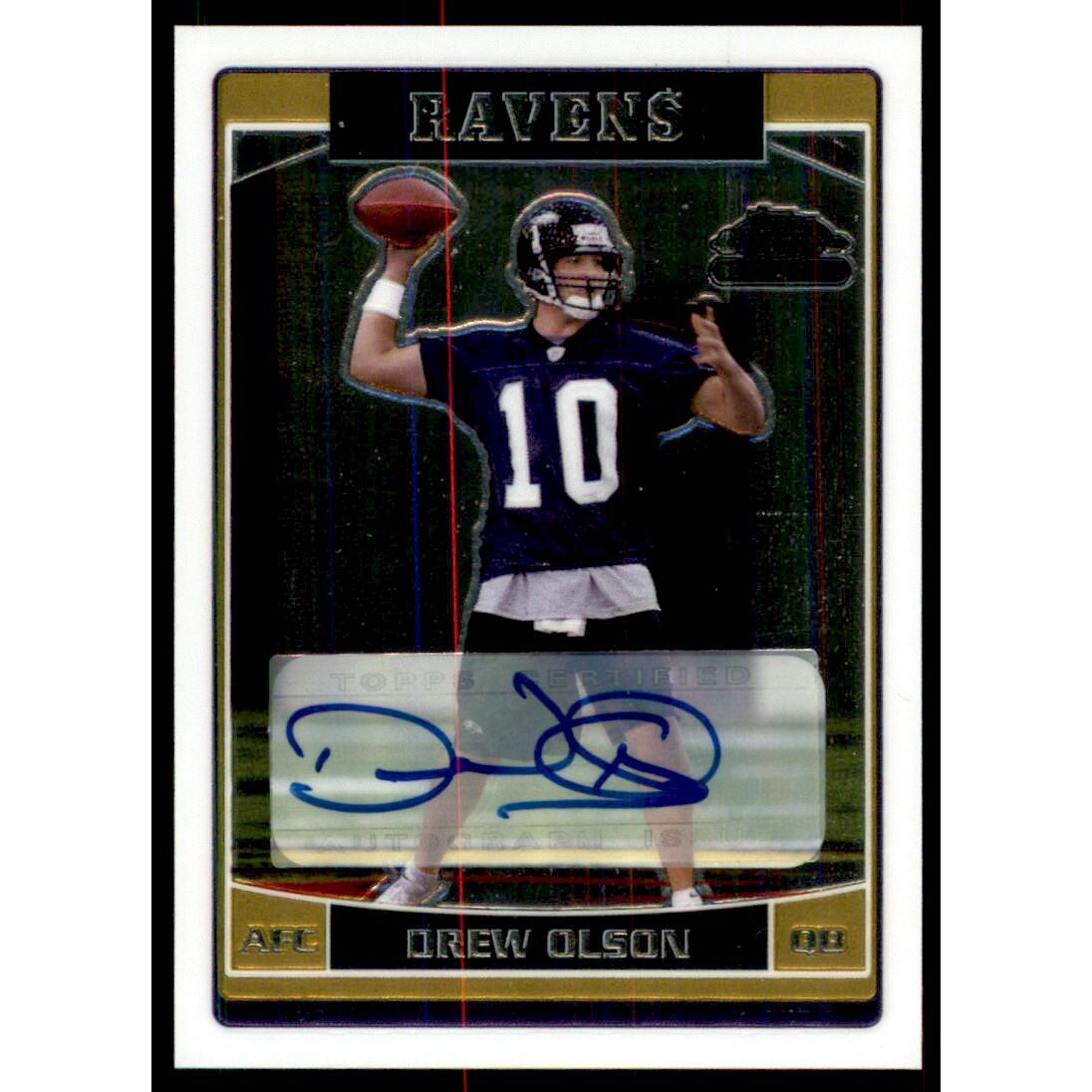 2006 Topps Chrome Rookie Autographs #264 Drew Olson D. rookie card picture