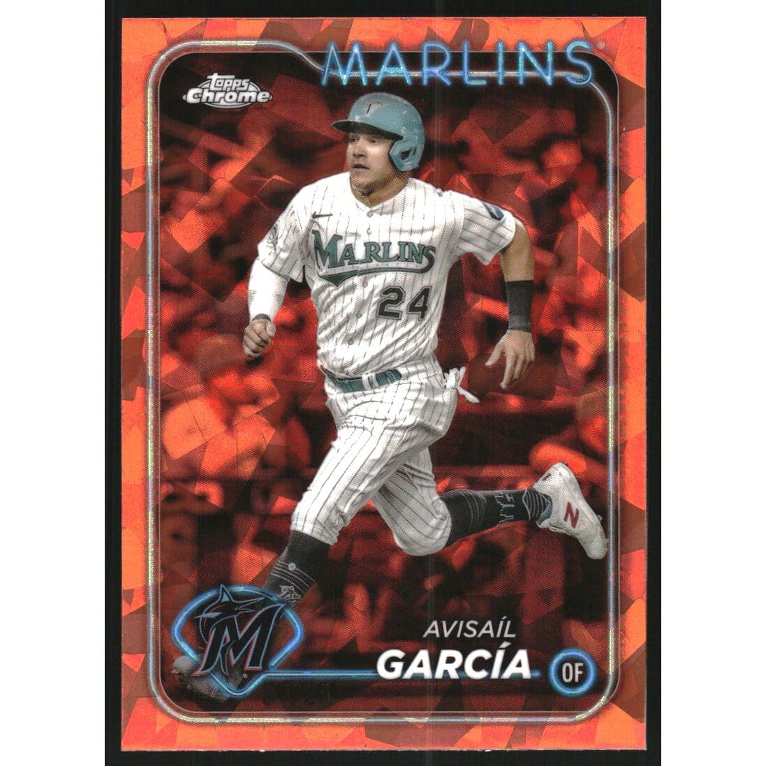 2024 Topps Chrome Sapphire Orange Refractors #505 Avisail Garcia