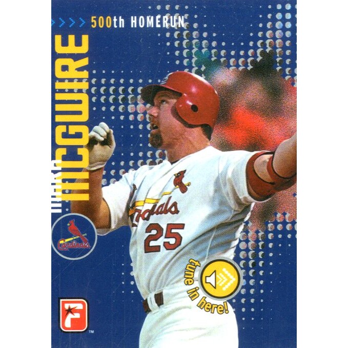 1998-00 Protalk Talking Cards #1 Mark McGwire/500th career homer