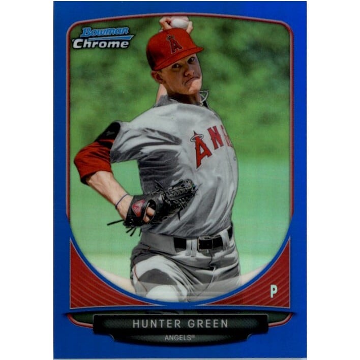 2013 Bowman Chrome Draft Draft Picks Blue Refractors #BDPP24 Hunter Green. rookie card picture
