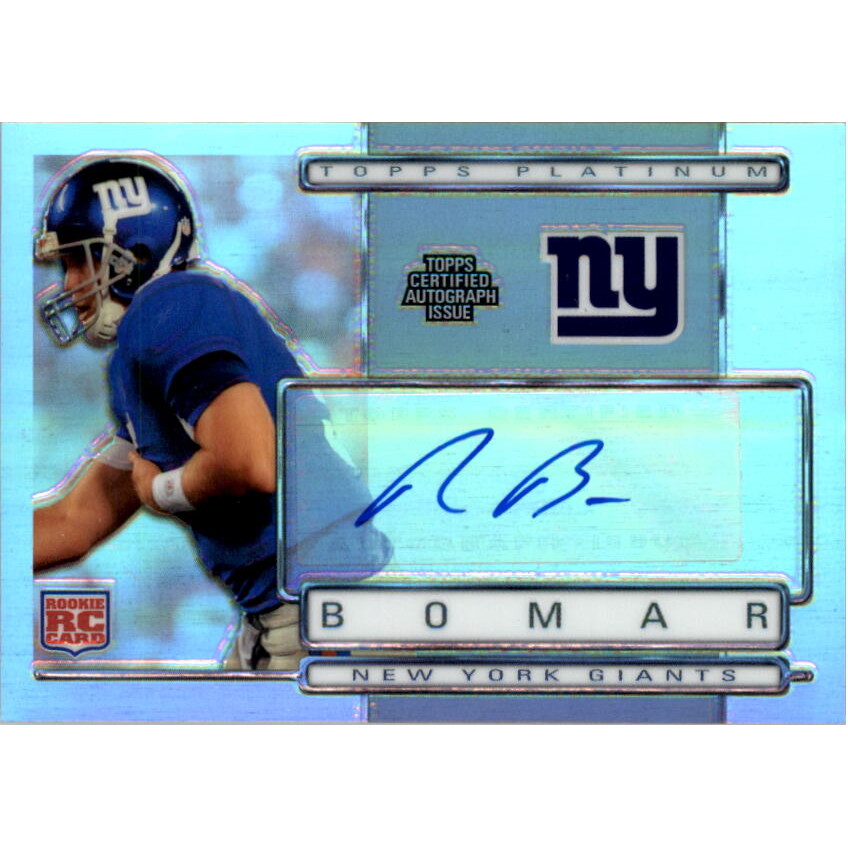 2009 Topps Platinum Rookie Autographs #141 Rhett Bomar/850. rookie card picture