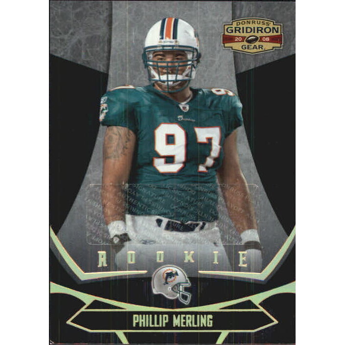 2008 Donruss Gridiron Gear Autographs Gold Holofoil #180 Phillip Merling
