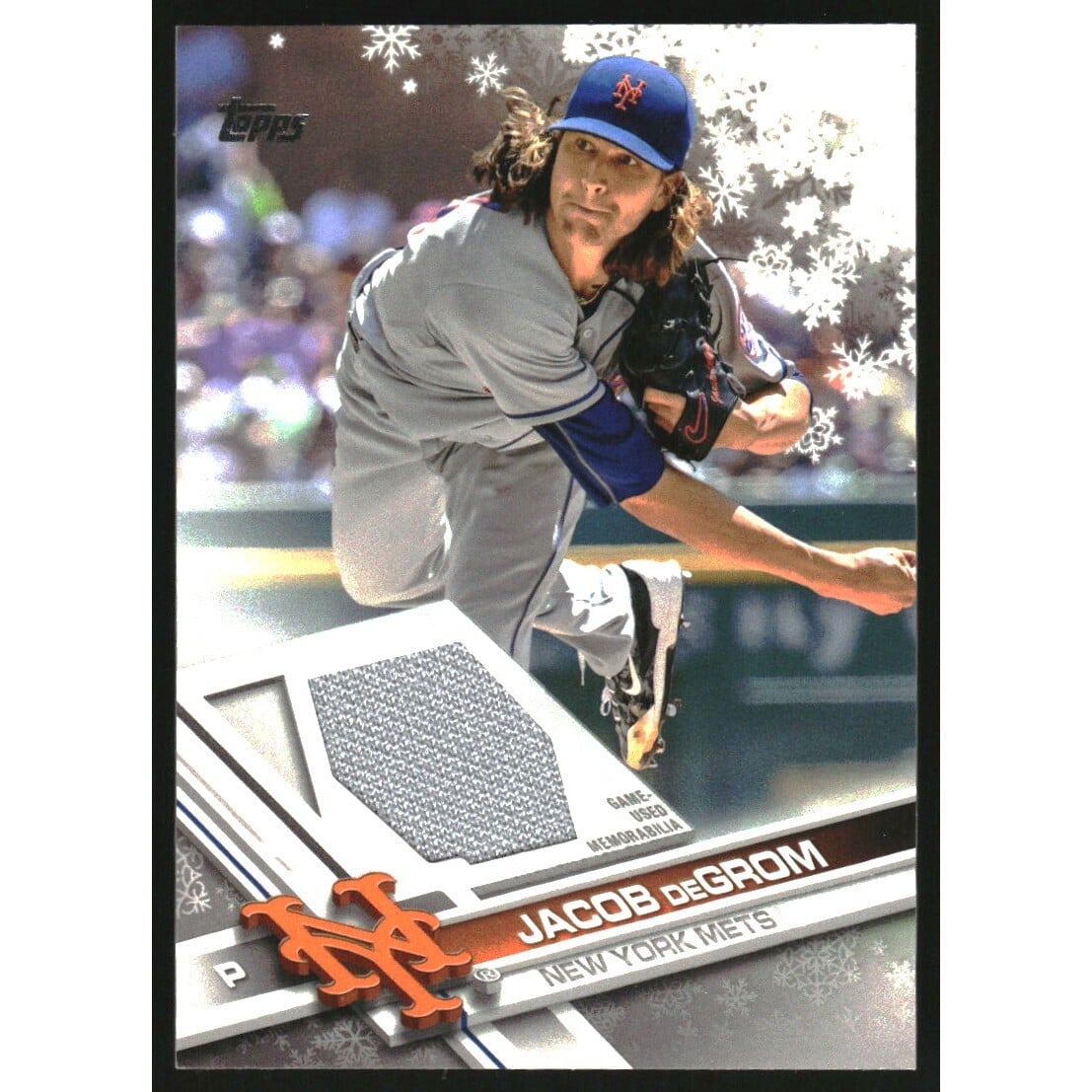 2017 Topps Walmart Holiday Snowflake Relics #RJD Jacob deGrom