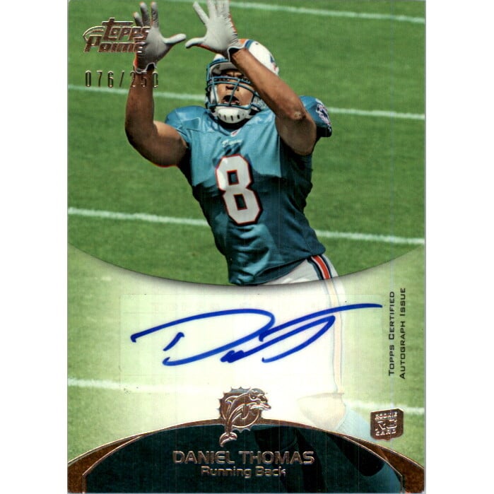 2011 Topps Prime Rookie Autographs #117 Daniel Thomas/250. rookie card picture