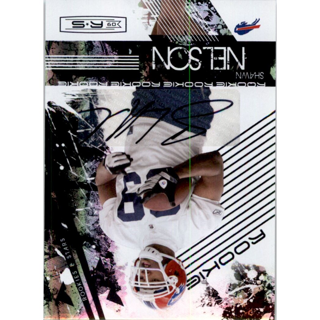 2009 Donruss Rookies and Stars Rookie Autographs Holofoil #192 Shawn Nelson/100. rookie card picture