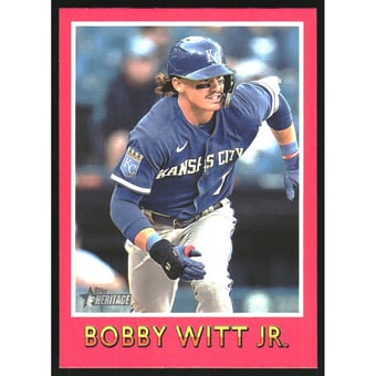 2024 Topps Heritage '75 Baseball Sensations #75BS16 Bobby Witt Jr.