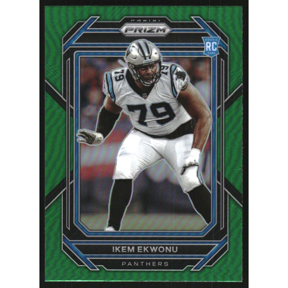 2022 Panini Prizm Prizms Green #366 Ikem Ekwonu. rookie card picture