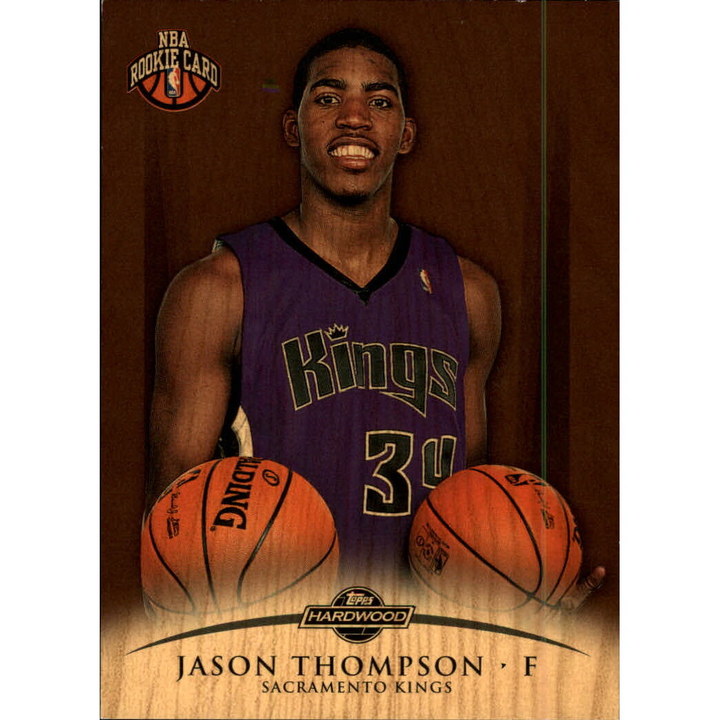 2008-09 Topps Hardwood Mahogany #112B Jason Thompson Posing. rookie card picture