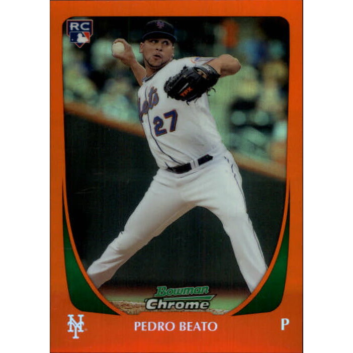 2011 Bowman Chrome Draft Orange Refractors #5 Pedro Beato 2011 Bowman Chrome Draft Orange Refractors #5 Pedro Beato