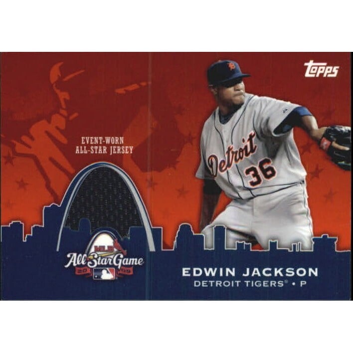 2009 Topps Update All-Star Stitches #AST39 Edwin Jackson. rookie card picture