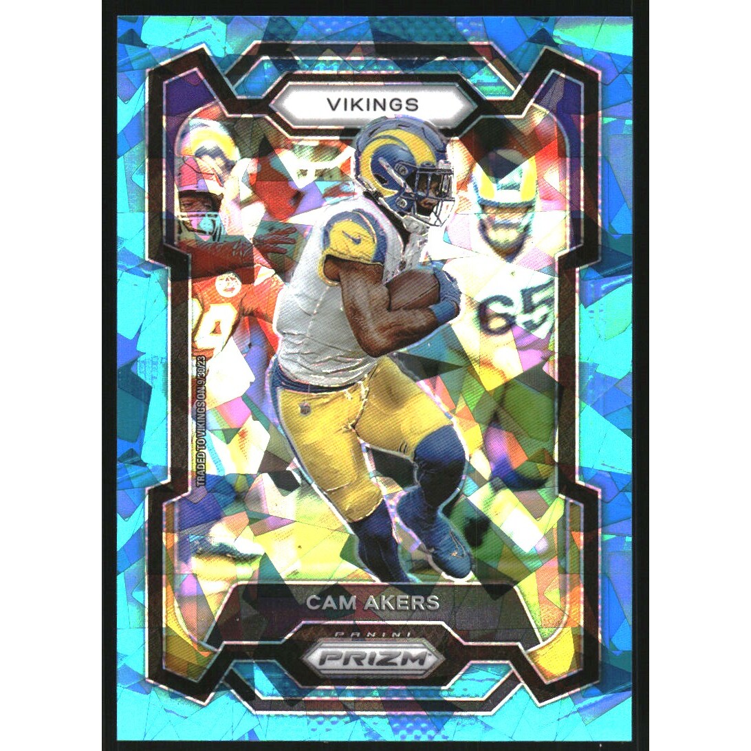 2023 Panini Prizm Prizms Blue Ice #164 Cam Akers 2023 Panini Prizm Prizms Blue Ice #164 Cam Akers