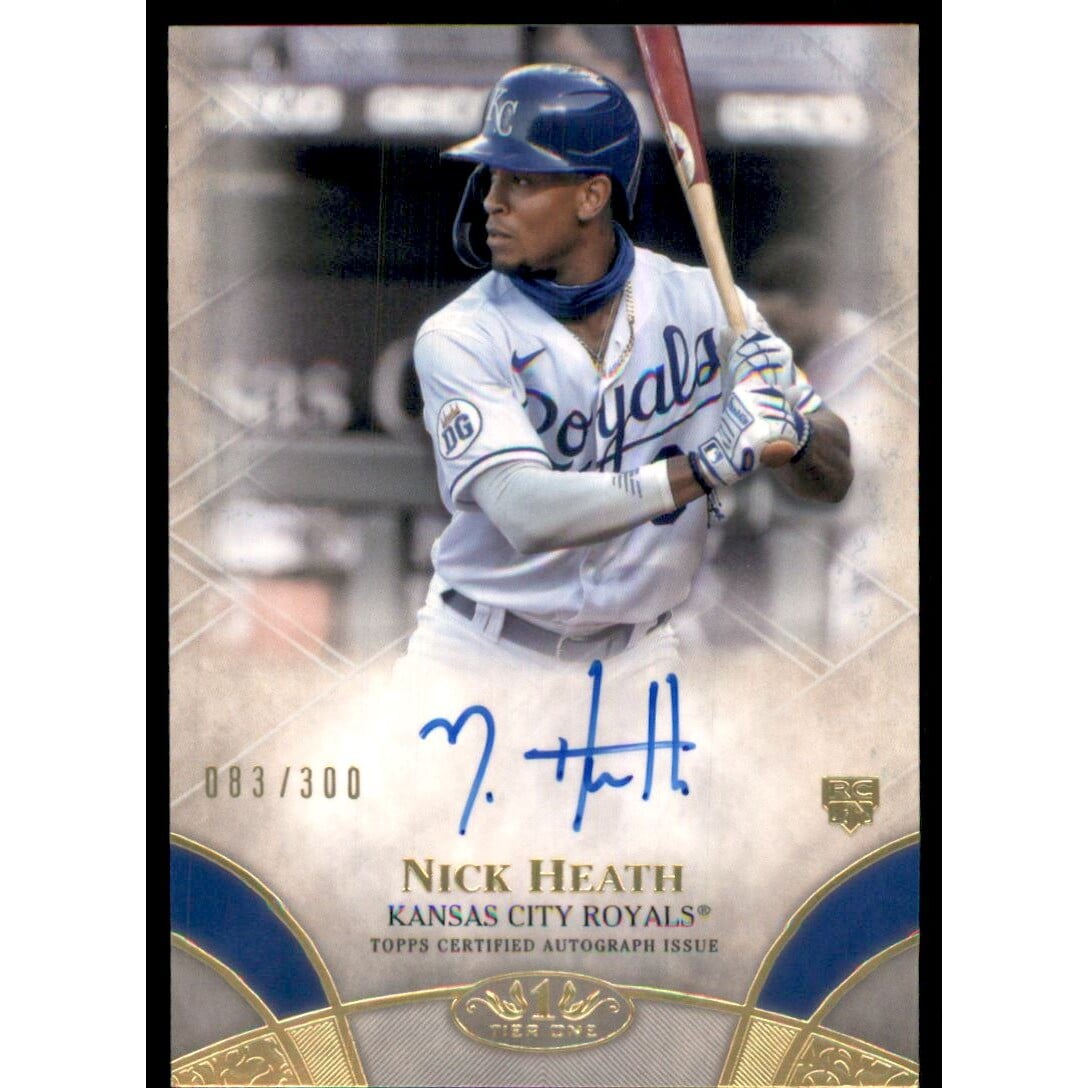 2021 Topps Tier One Break Out Autographs #BOANH Nick Heath/300. rookie card picture