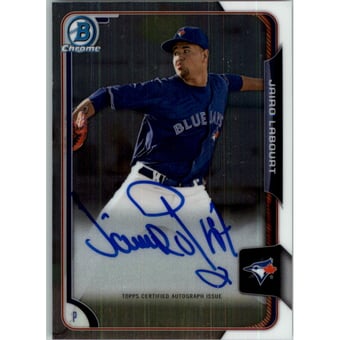 2015 Bowman Chrome Prospect Autographs #BCAPJL Jairo Labourt