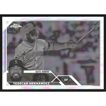 2023 Topps Chrome Negative Refractors #63 Teoscar Hernandez