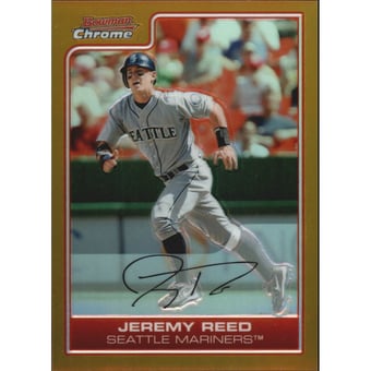 2006 Bowman Chrome Gold Refractors #128 Jeremy Reed