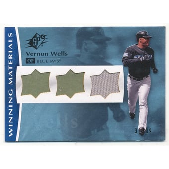 2008 SPx Winning Materials UD Logo #VW Vernon Wells