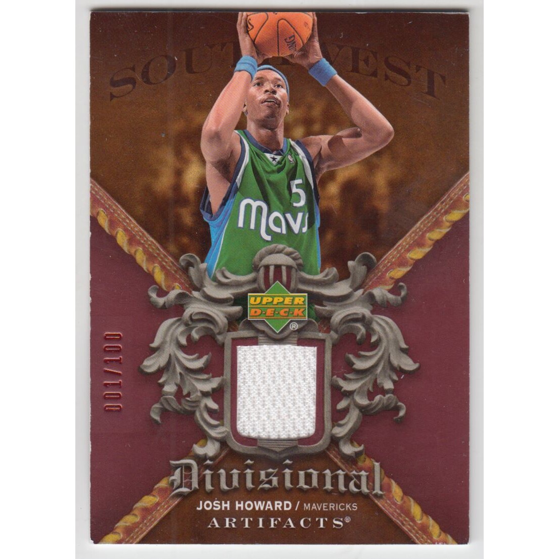2007-08 Artifacts Divisional Artifacts Red #DAHO Josh Howard