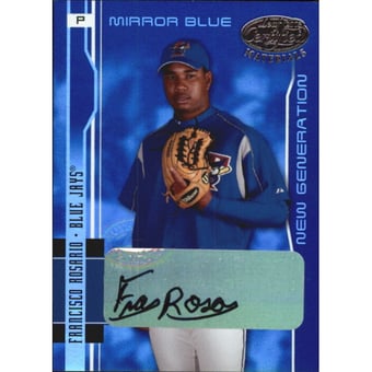 2003 Leaf Certified Materials Mirror Blue Autographs #214 Francisco Rosario NG/50