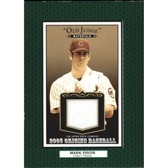 2005 Origins Old Judge Materials Jersey #MP Mark Prior