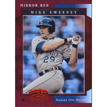 2001 Leaf Certified Materials Mirror Red #75 Mike Sweeney