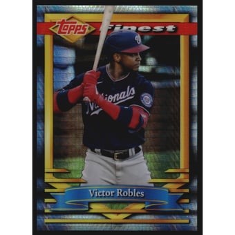 2021 Finest Flashbacks Prism Refractors #84 Victor Robles