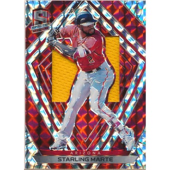2020 Panini Spectra Silhouettes Red #85 Starling Marte