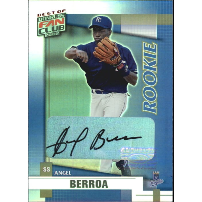 2002 Donruss Best of Fan Club Autographs #207 Angel Berroa/100*. rookie card picture