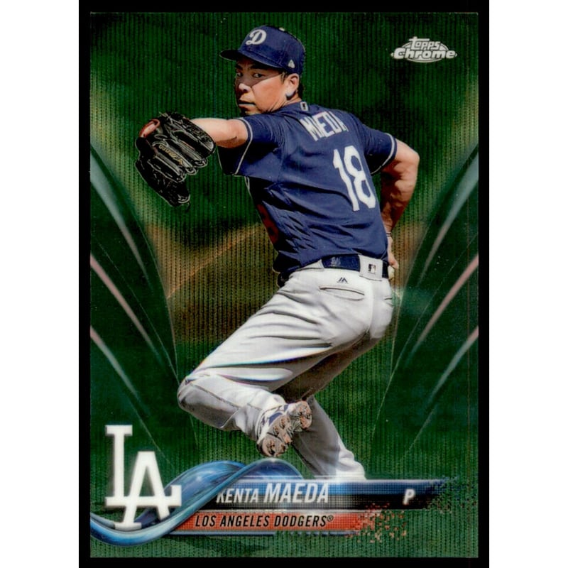 2018 Topps Chrome Green Wave Refractors #181 Kenta Maeda