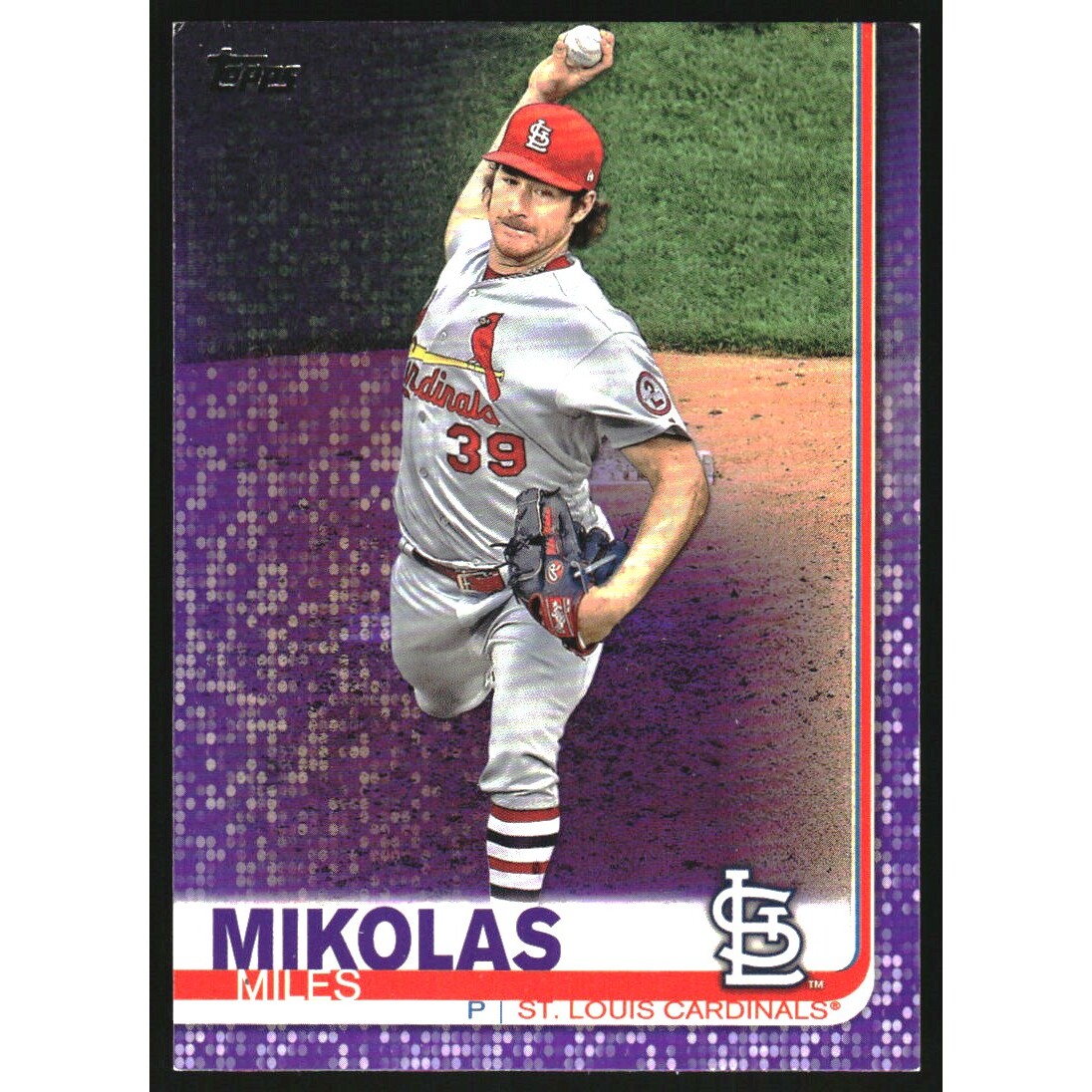 2019 Topps Meijer Purple #280 Miles Mikolas. rookie card picture