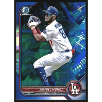 2022 Bowman Chrome Draft Sapphire #BDC63 Samuel Munoz