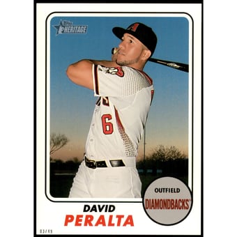 2017 Topps Heritage 5x7 #633 David Peralta