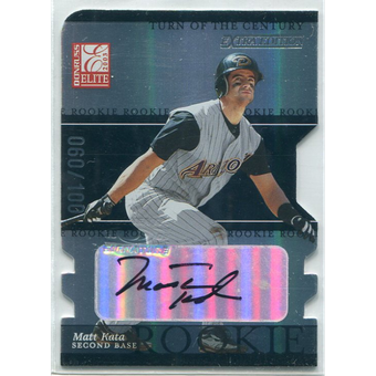 2003 Donruss Elite Extra Edition Turn of the Century Autographs #27 Matt Kata