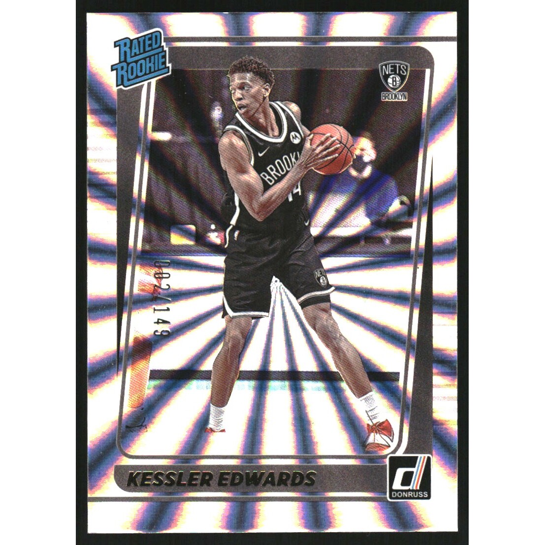 2021-22 Donruss Holo Laser #204 Kessler Edwards RR
