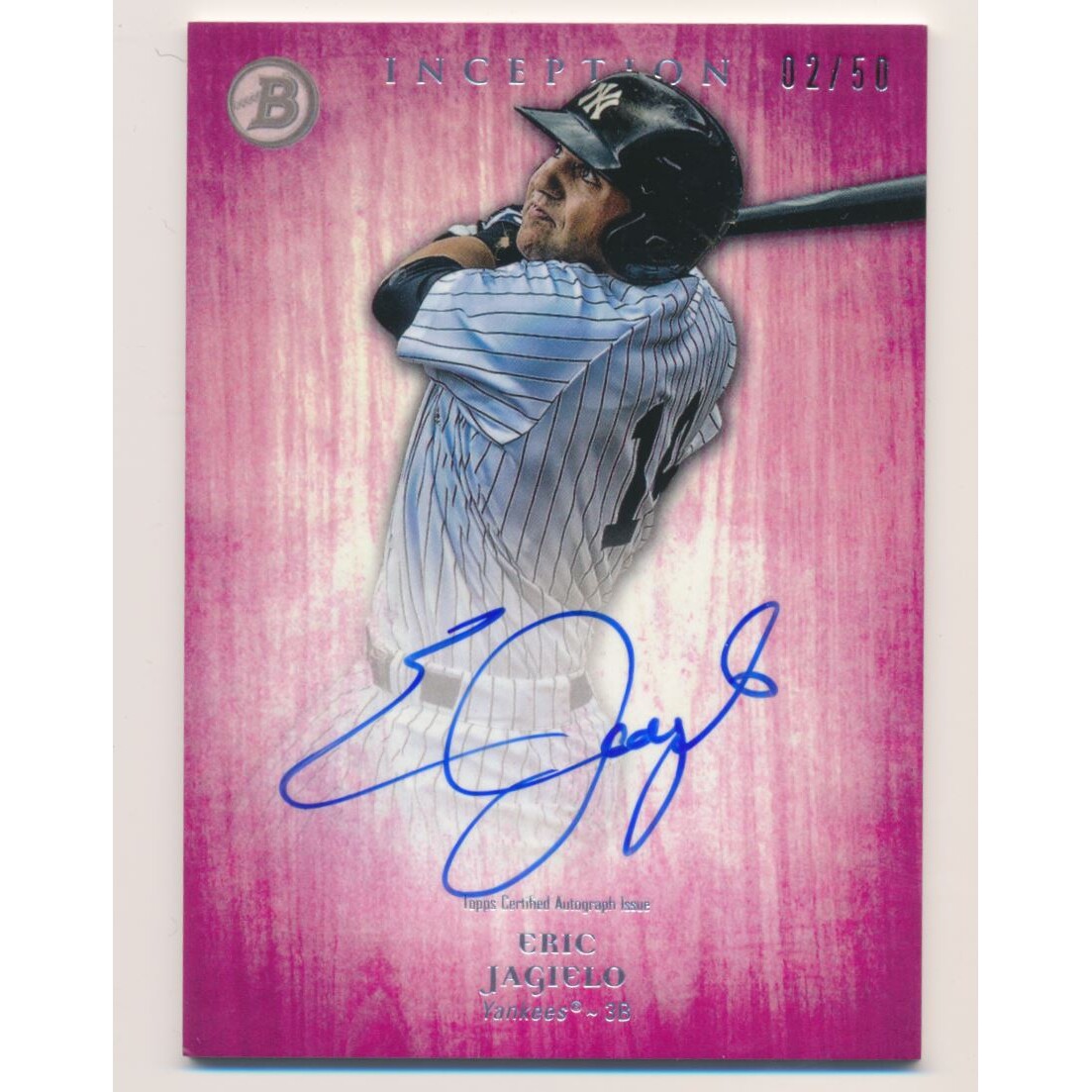 2014 Bowman Inception Prospect Autographs Pink #PAEJ Eric Jagielo. rookie card picture