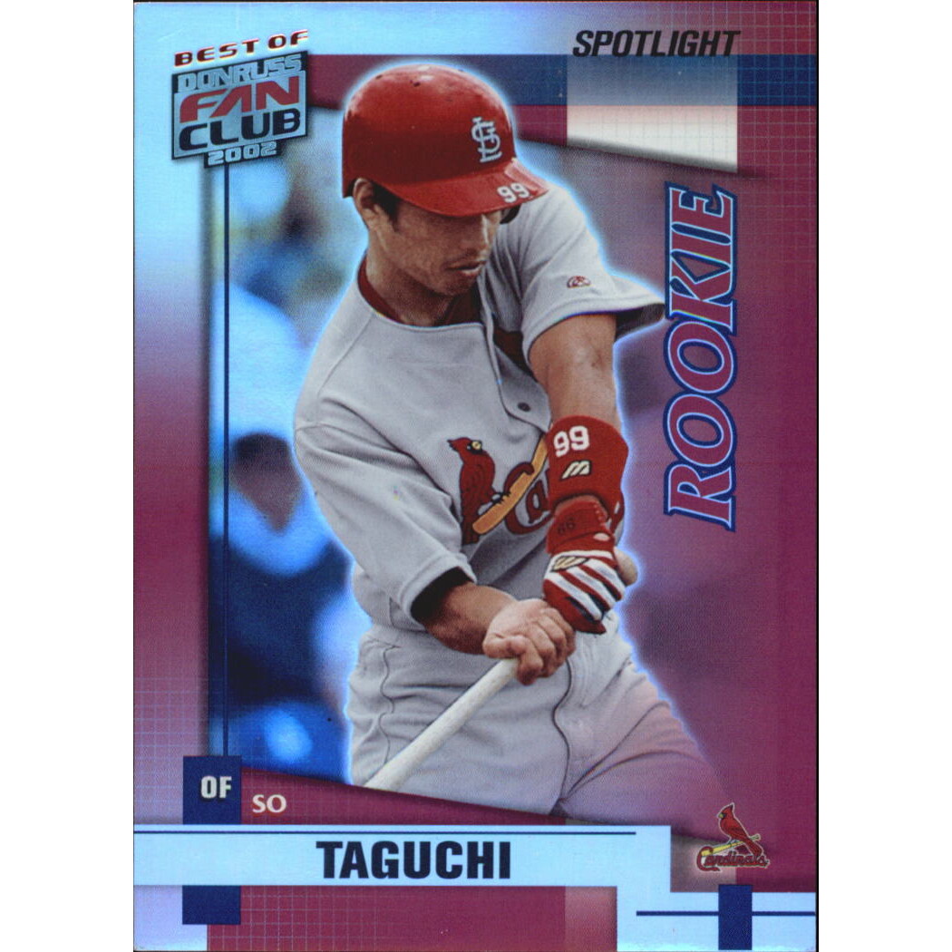 2002 Donruss Best of Fan Club Spotlight #203 So Taguchi/Distributed in '02 Donruss The Rookies. rookie card picture