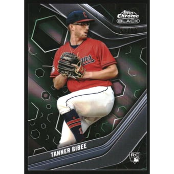 2023 Topps Chrome Black Green Refractors #53 Tanner Bibee