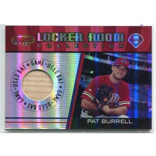 2001 Bowman's Best Locker Room Collection Lumber #LRCLPB Pat Burrell. rookie card picture