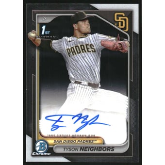 2024 Bowman Chrome Draft Autographs #CPATN Tyson Neighbors