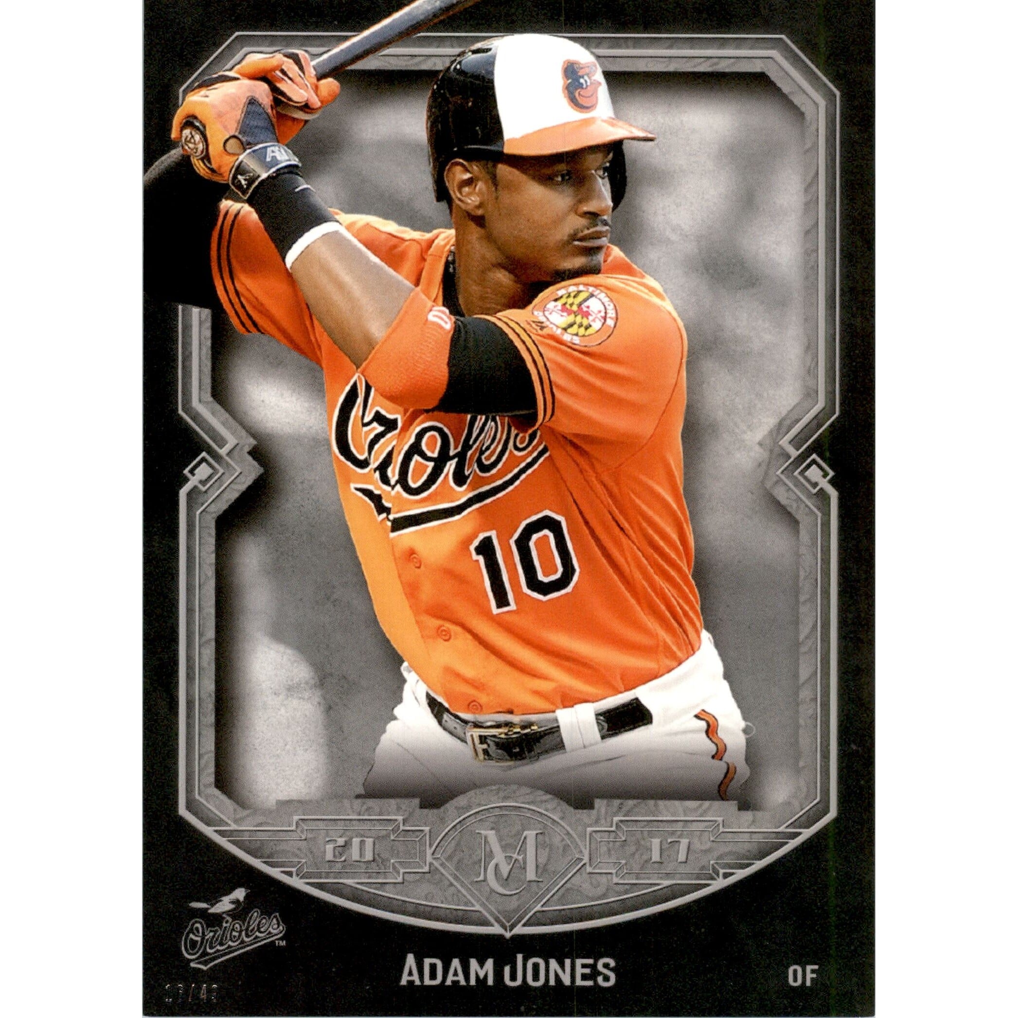 2017 Topps Museum Collection 5x7 #59 Adam Jones. rookie card picture