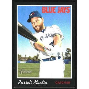 2019 Topps Heritage Black Border #19 Russell Martin